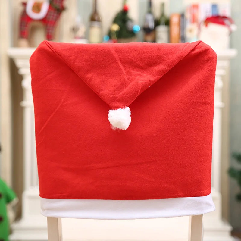1/2PCS Christmas Santa Claus Chair Cover Decoration Set Christmas Table Decoration New Year Ornament Home Navidad Noel Xmas Gift