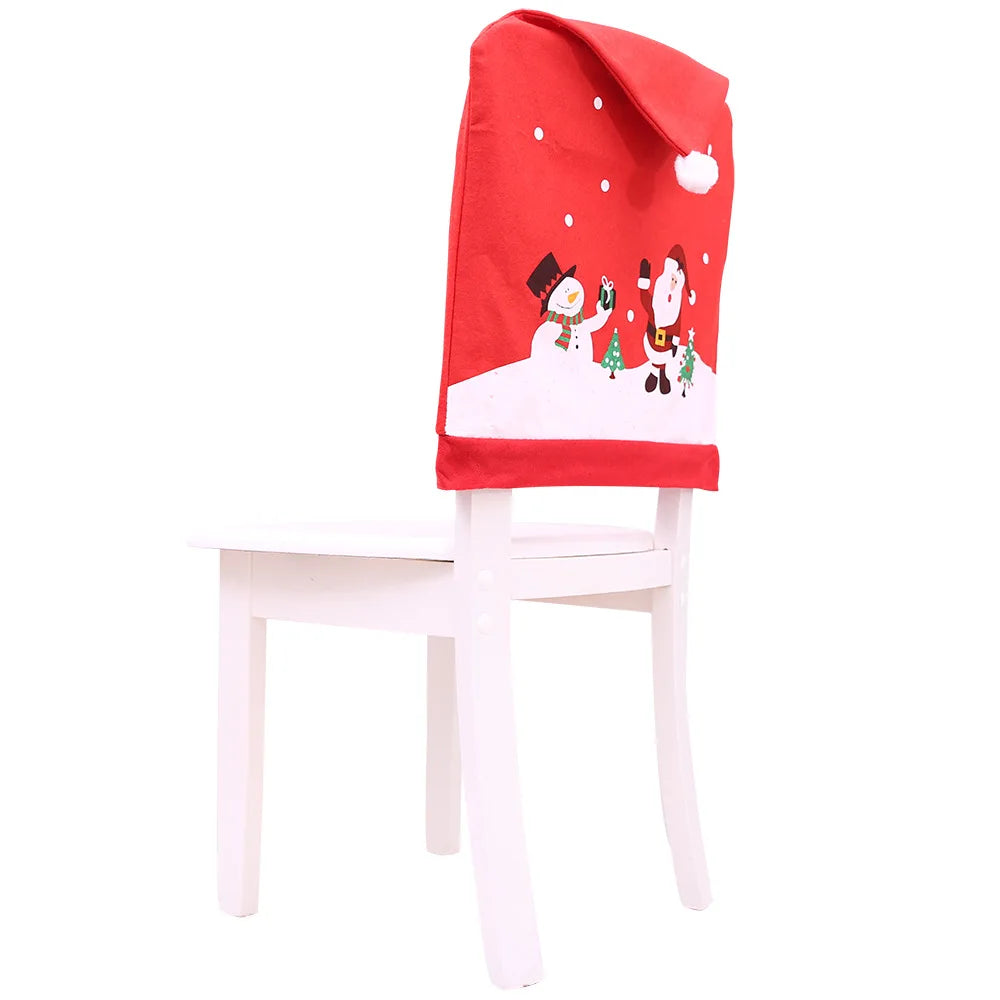 1/2PCS Christmas Santa Claus Chair Cover Decoration Set Christmas Table Decoration New Year Ornament Home Navidad Noel Xmas Gift
