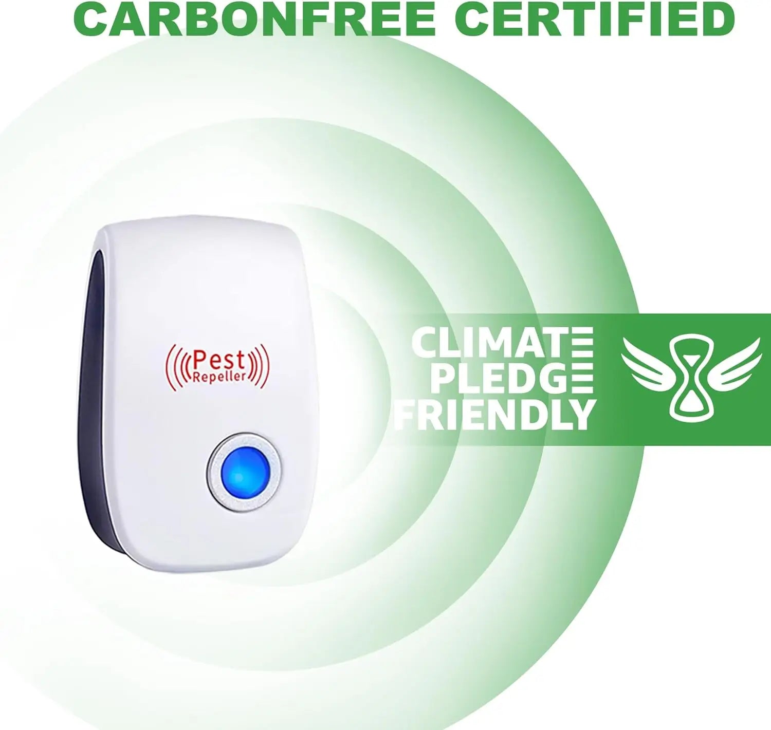 1Pc Ultrasonic Pest Repeller Plug in Pest Repellent Indoor for Flea Insects Mosquitoes Rats Mice Spiders Ants Roaches Bugs