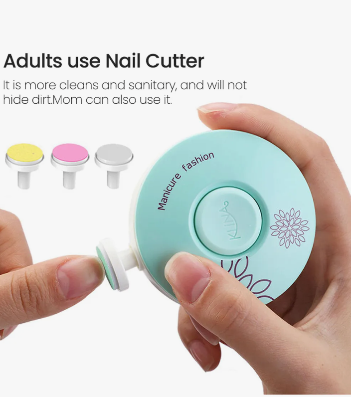 💅✨ Afilador de Uñas Eléctrico para Bebés – Seguro y Suave