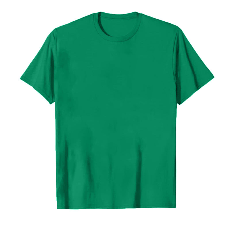 Mens Fashion Sports T-Shirt Casual Stretch Crew Neck