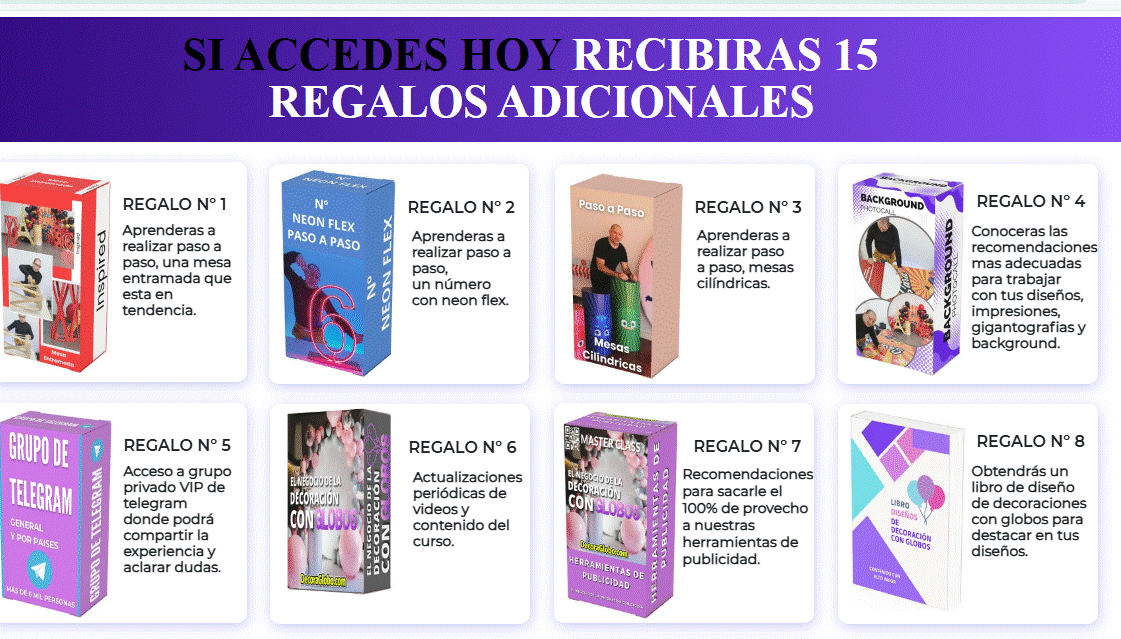 El Negocio de Decoración con Globos - Curso Completo