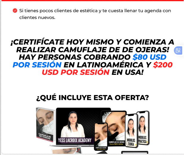 💉 Camuflaje de Ojeras - Yess Lacroix Academy