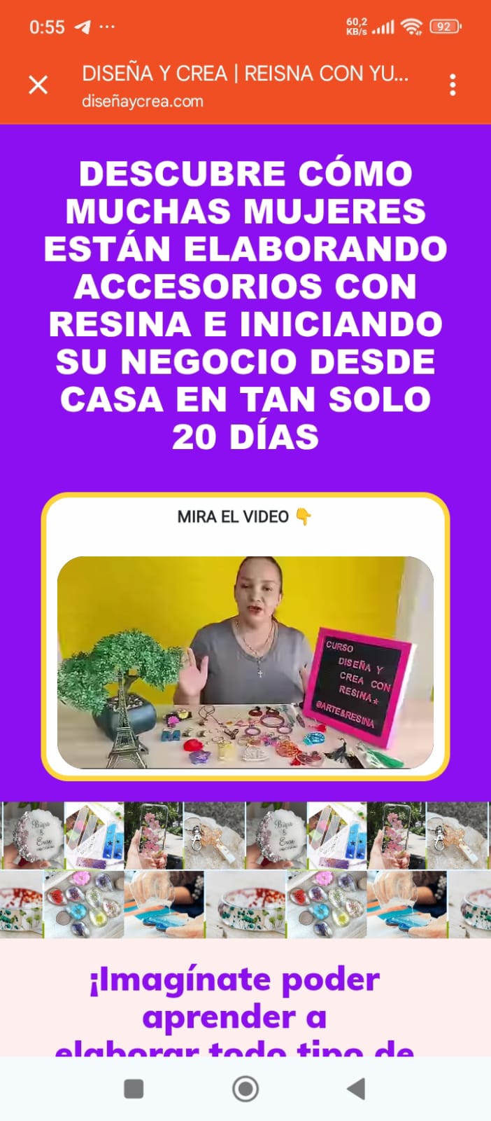 Diseña y Crea con Resina - Curso Completo + Bonos