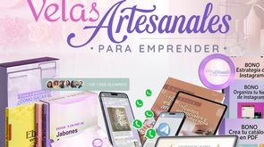 🕯️✨Velas Artesanales para Emprender - Curso Completo + 3 Bonos