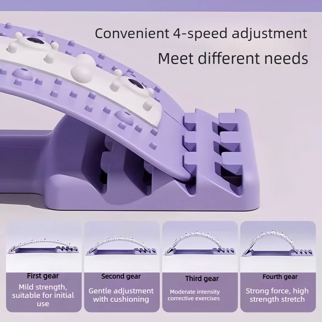 Back Massager, Lower Back Pain, Waist Stretcher Device, Relaxing Spinal Pain, Relieving Yoga Spinal Correction Pillow