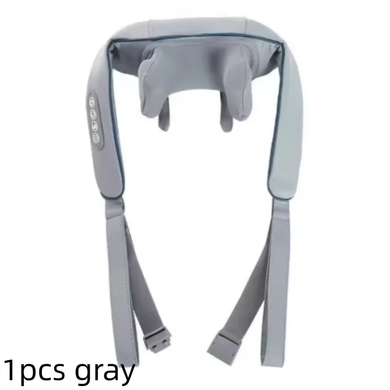 Shoulders and Neck Massager with Hot Compress Function Relaxes Back Shoulder Muscle Pain Relief Portable Bionic