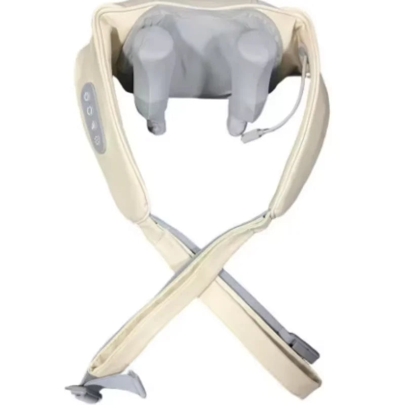 Shoulders and Neck Massager with Hot Compress Function Relaxes Back Shoulder Muscle Pain Relief Portable Bionic