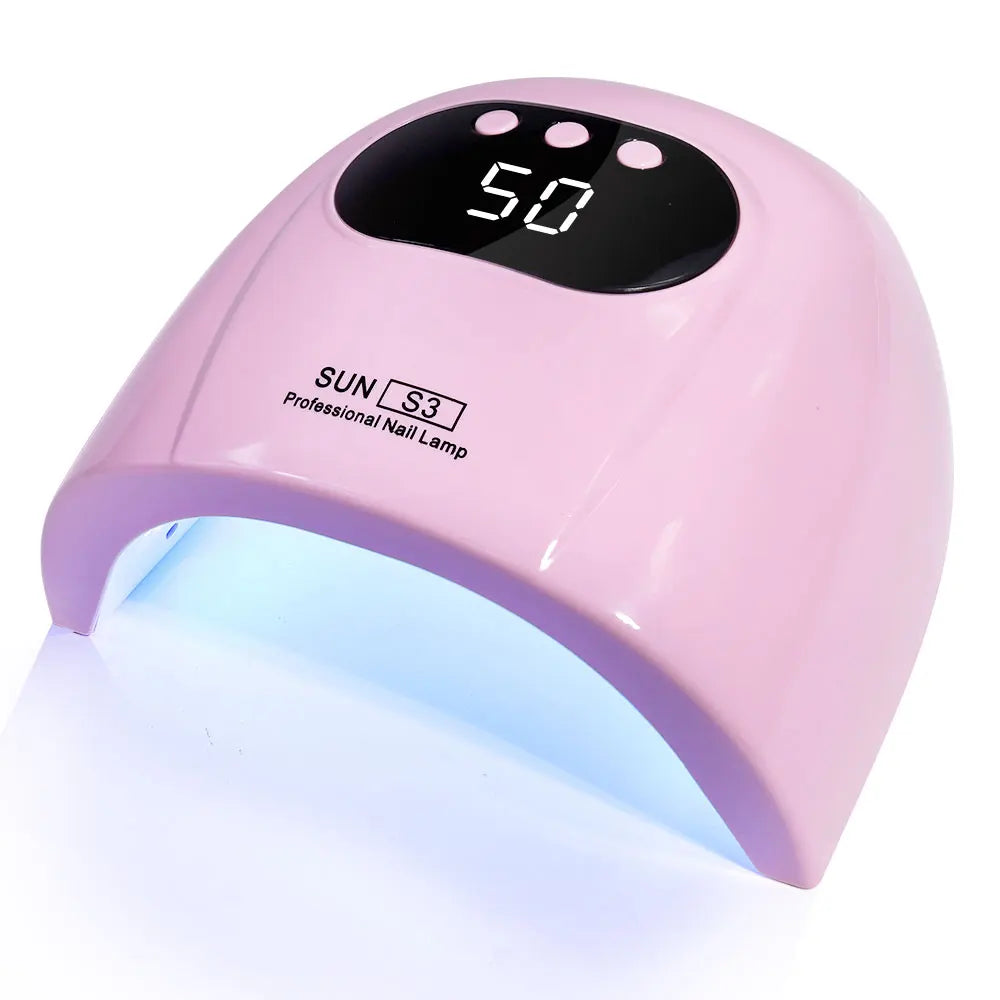 Lámpara UV LED 24/6 para secado de esmalte de uñas en gel con pantalla LED y sensor de movimiento, lámpara secadora de manicura profesional, herramienta de uso doméstico