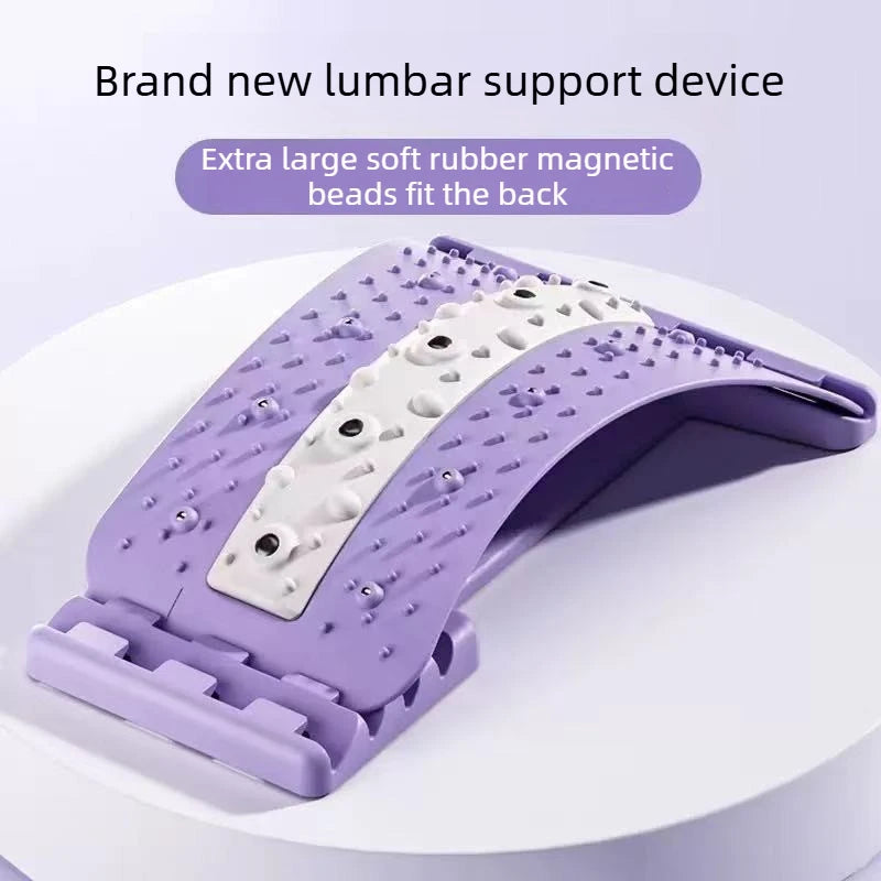 Back Massager, Lower Back Pain, Waist Stretcher Device, Relaxing Spinal Pain, Relieving Yoga Spinal Correction Pillow