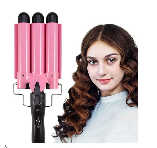 Plancha Sirena 3 Tubos - Rizadora Profesional