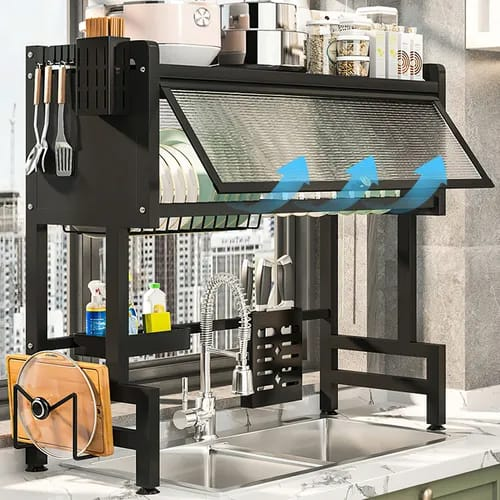 🍽️ Escurridor con Tapa en Dos Niveles