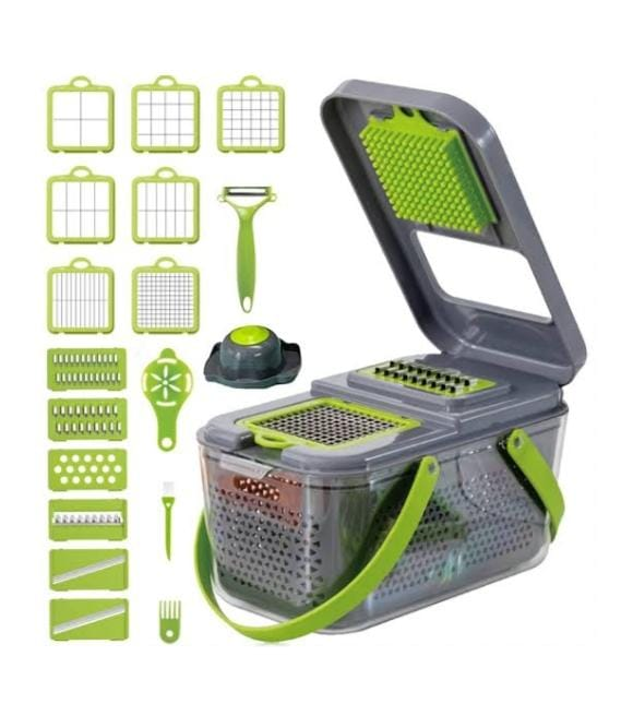 CORTADOR MULTIFUNCIONAL 22 PIEZAS – PICADOR DE VERDURAS Y FRUTAS
