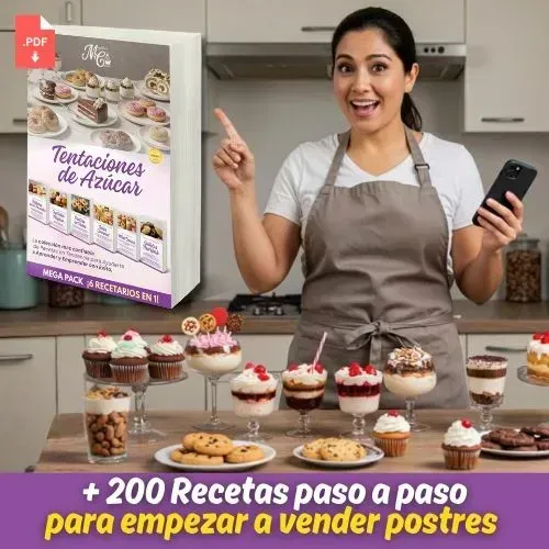 🍰 Tentaciones de Azúcar — +200 Recetas para Emprender en Repostería