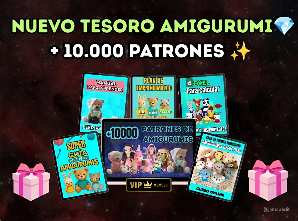 💎 Nuevo Tesoro Amigurumi +10.000 Patrones ✨