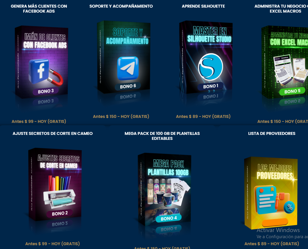 Programa Integral del Personalizado — 3 Cursos en Uno