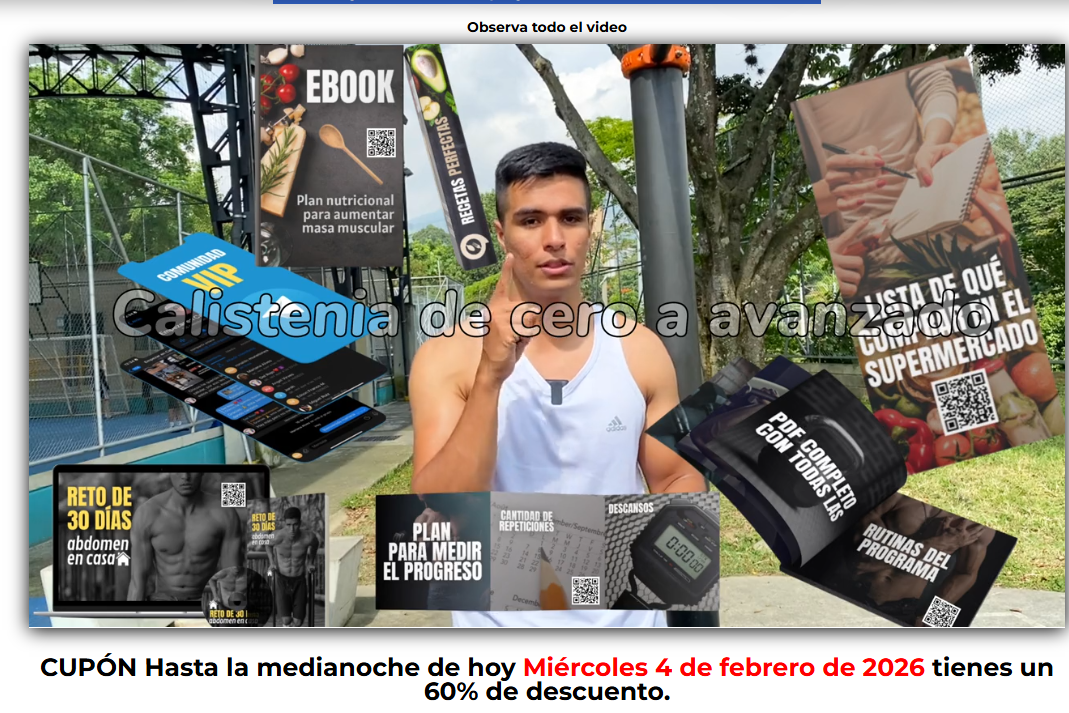 💪 Curso Calistenia de Cero a Fuerte - 60% Descuento - TR3ndyFB