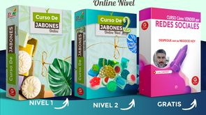 Combo Curso de Jabones Online Nivel 1 y 2