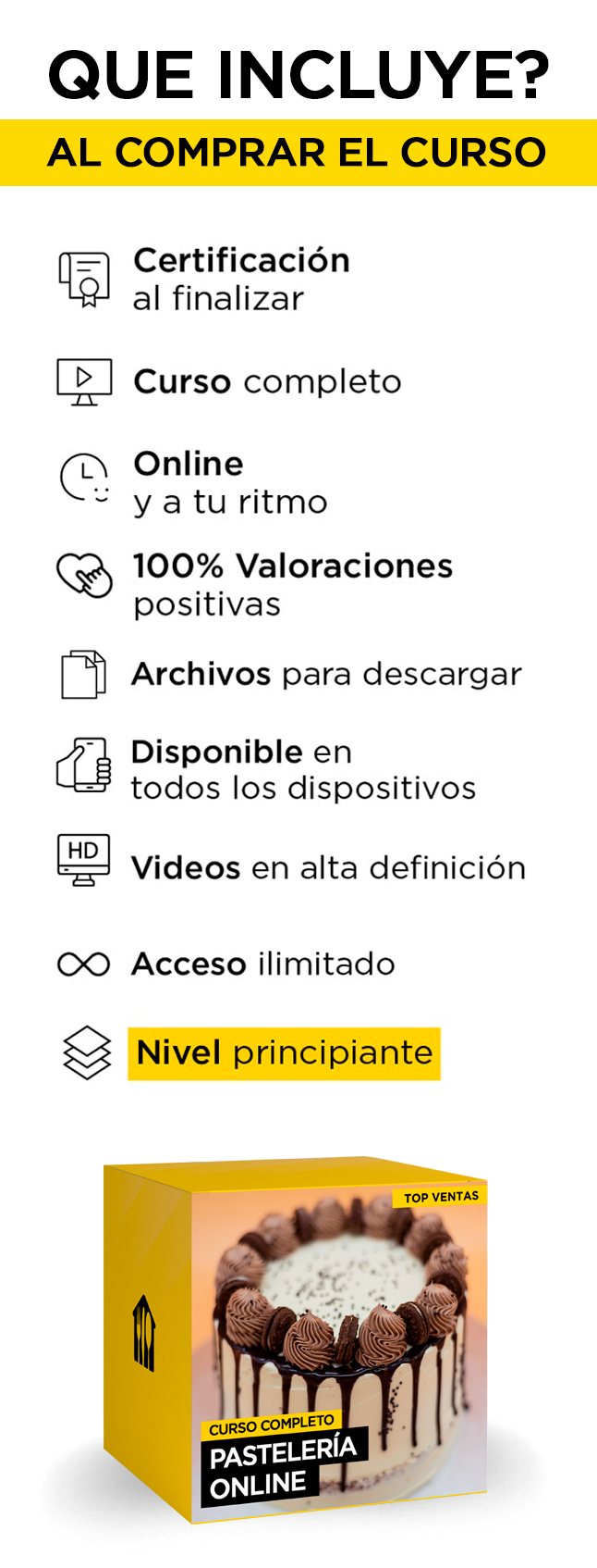 🍰 Pastelería Online: 3 Cursos Incluidos - Pack Completo