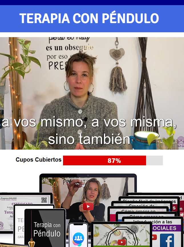 🔮 Terapia con Péndulo + Bonos Gratis + Garantía - TR3ndyFB