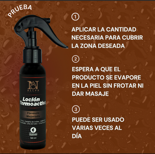 ALLPA Loción Termoactiva - Alivio Muscular y Articular