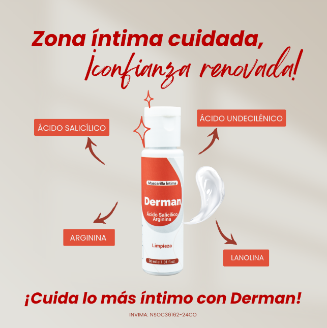 DERMAN - Ácido Salicílico para Zona Íntima | Hidratación y Cuidado