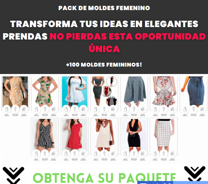 Pack de Moldes para Damas — +100 Moldes Digitales