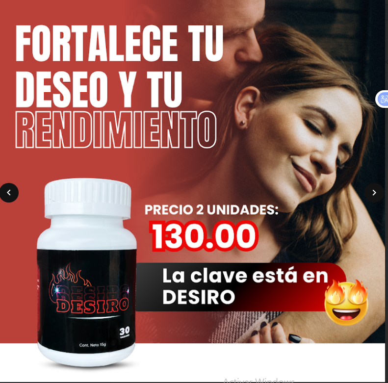 DESIRO - Suplemento Energético para Hombres | Vitalidad y Rendimiento