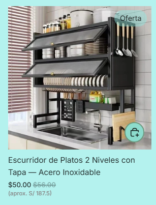Escurridor de Platos 2 Niveles