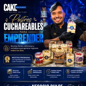 🍮 Postres Cuchareables para Emprender - Curso Online - TR3ndyFB