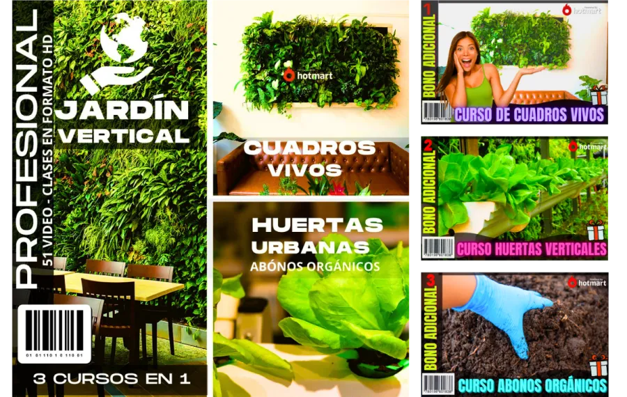 🔥🌱 Jardinería Vertical 3 en 1 - Jardines + Cuadros Vivos - TR3ndyFB