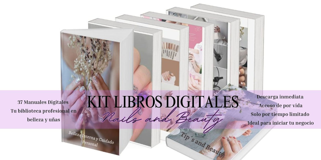 🔥📚 KIT 37 LIBROS Digitales - Belleza y Uñas - TR3ndyFB